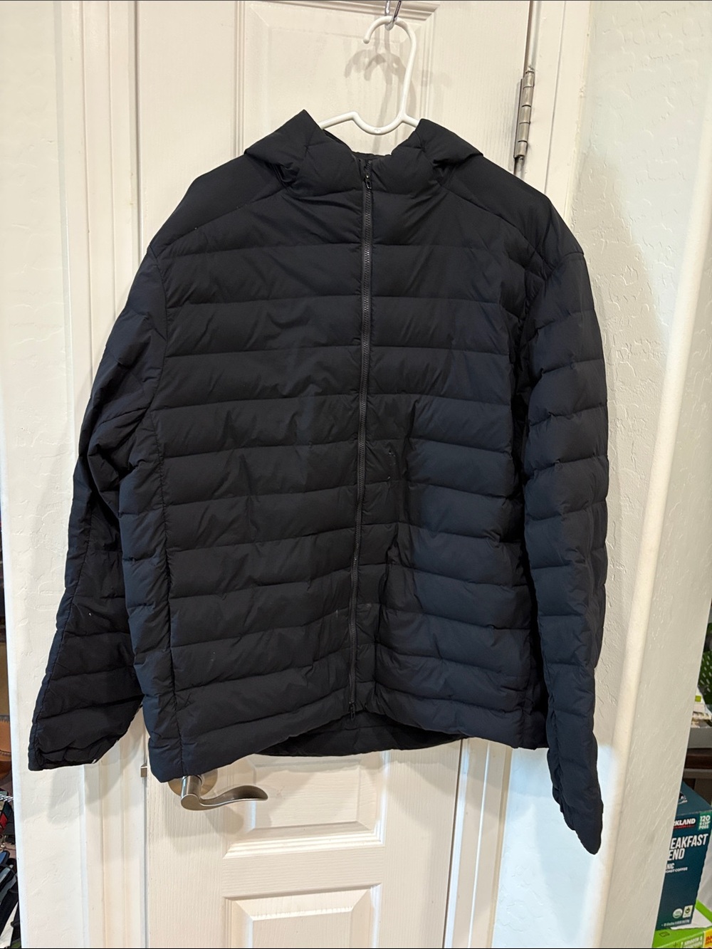 Lululemon Men’s XXL Navigation Down Hoodie Jacket Coat Black 700-Down-Fill